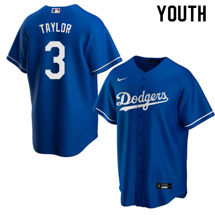 Nike Youth #3 Chris Taylor Los Angeles Dodgers Baseball Jerseys Sale-Blue